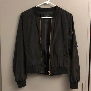 Black bomber jacket